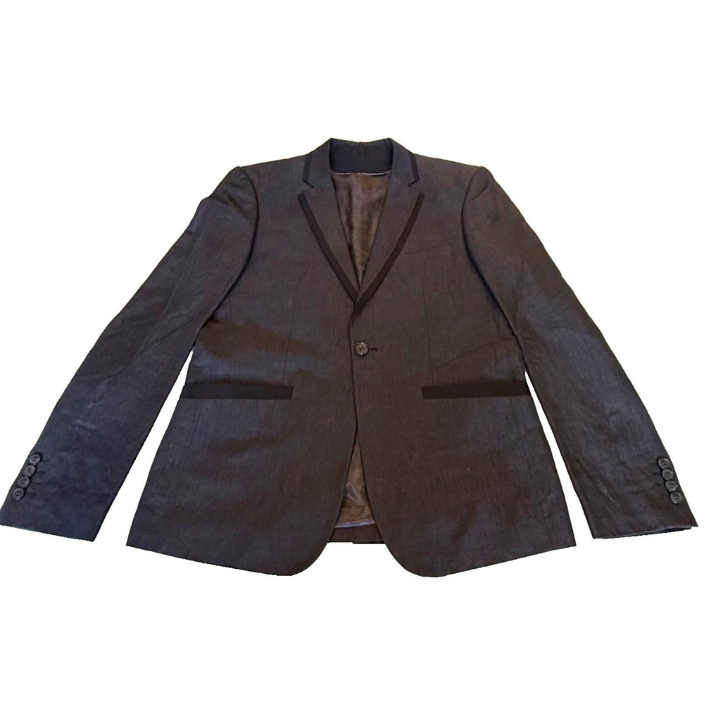 English Laundry Christopher Wicks Men's Cotton/Viscose Blazer Jacket Grey Size M - Picture 1 of 8